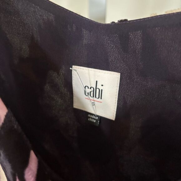 Cabi Radiant Velvet Burnout Slip Dress small Muti Color Tunic Layered high-low - Picture 4 of 9